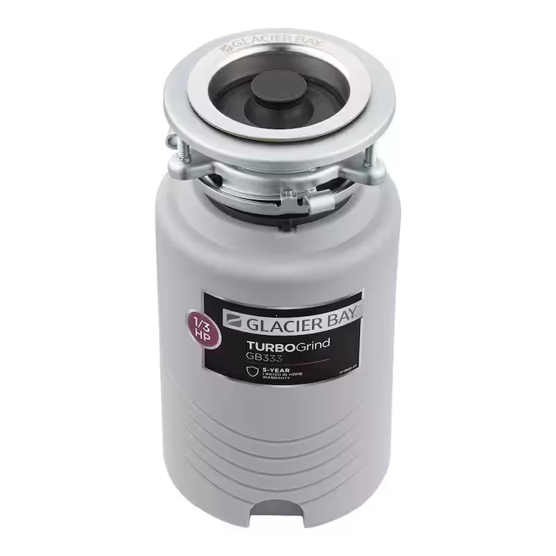1/3 hp Continuous Feed Garbage Disposal with Power Cord E86806