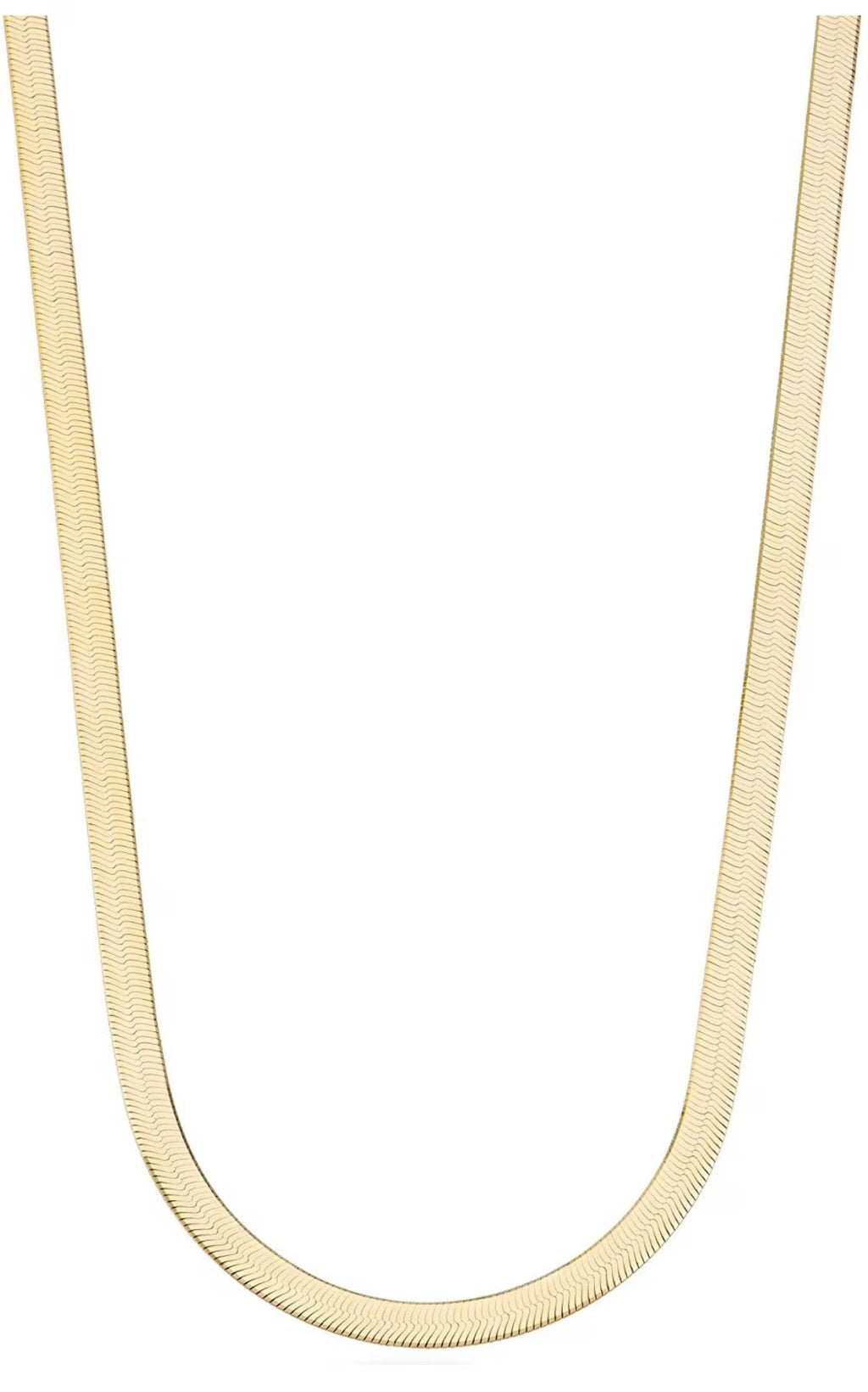 Sterling Silver Herringbone Chain Necklace 3MM, 16-24 inch X7419