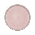 Grey Light Pink Stoneware Plate T1373