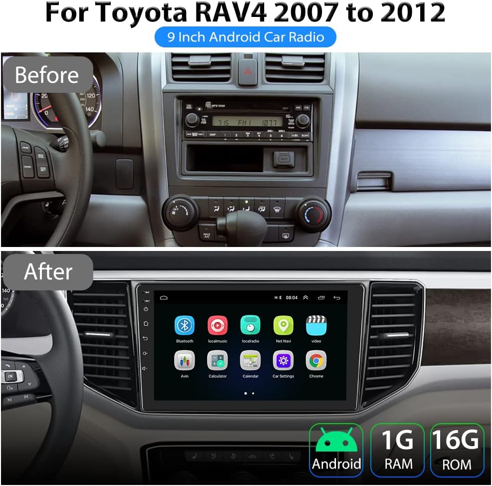 9 Inch Touchscreen Car Stereo with Backup Camera H722