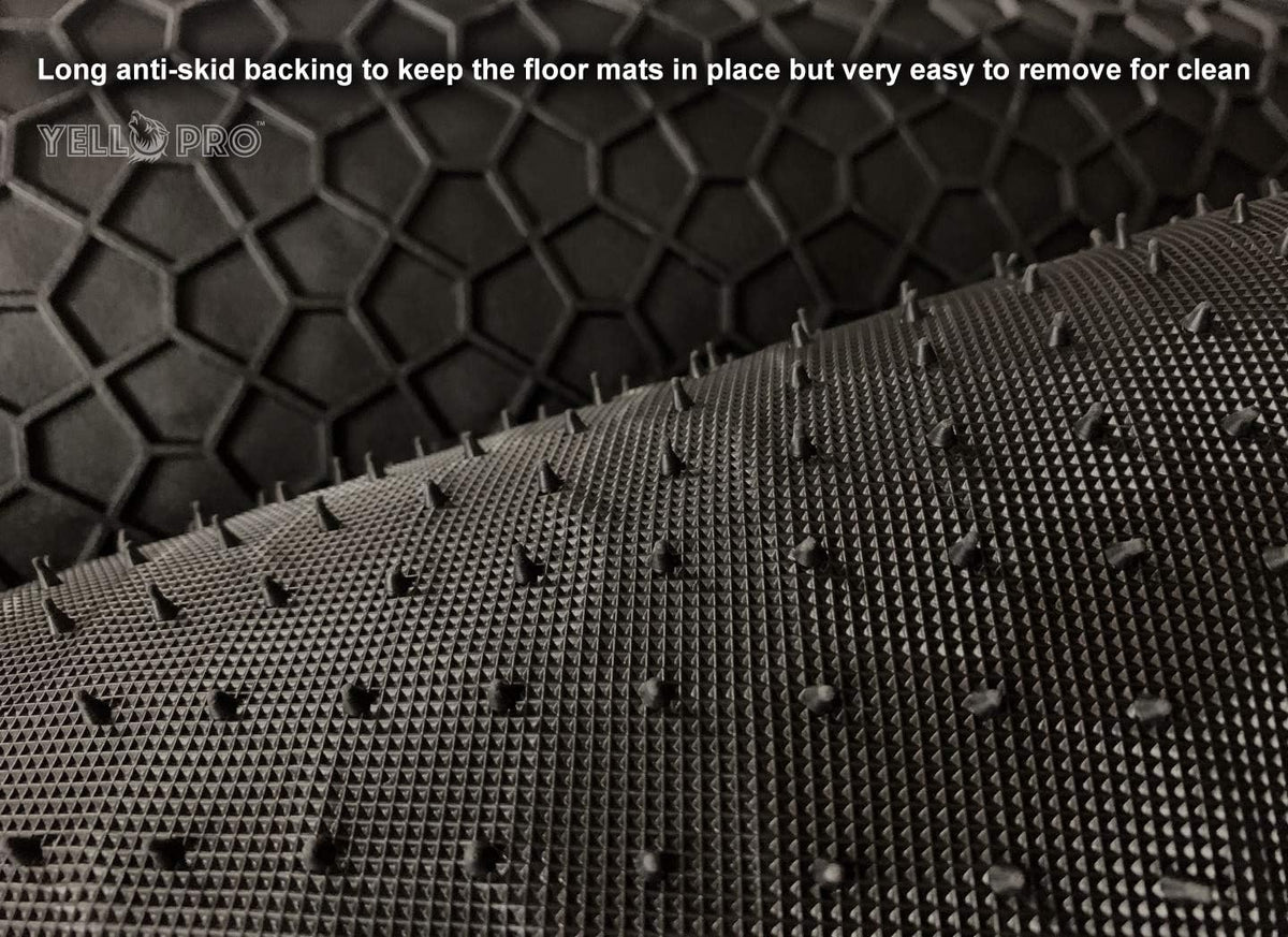 Black Rubber Heavy Duty Cargo Floor Mat for Tesla Model Y 5 Seater L333983