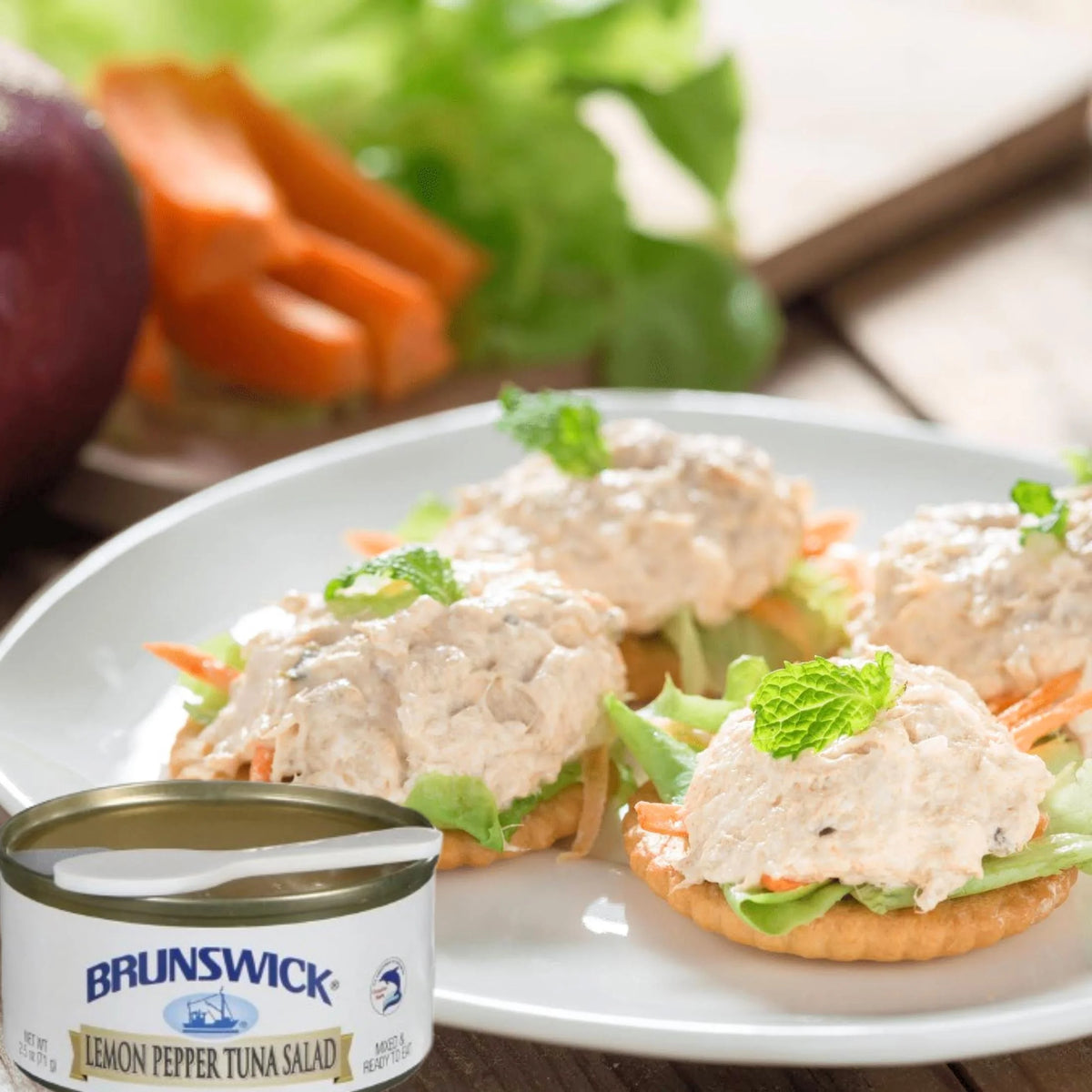 Lemon Pepper Tuna Salad with Crackers 3.0 oz 12 Pack I61590