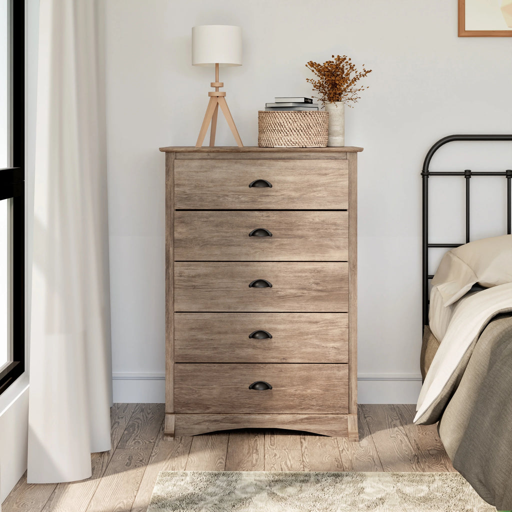 5 Drawer Drifted Gray Chest Dresser N6731