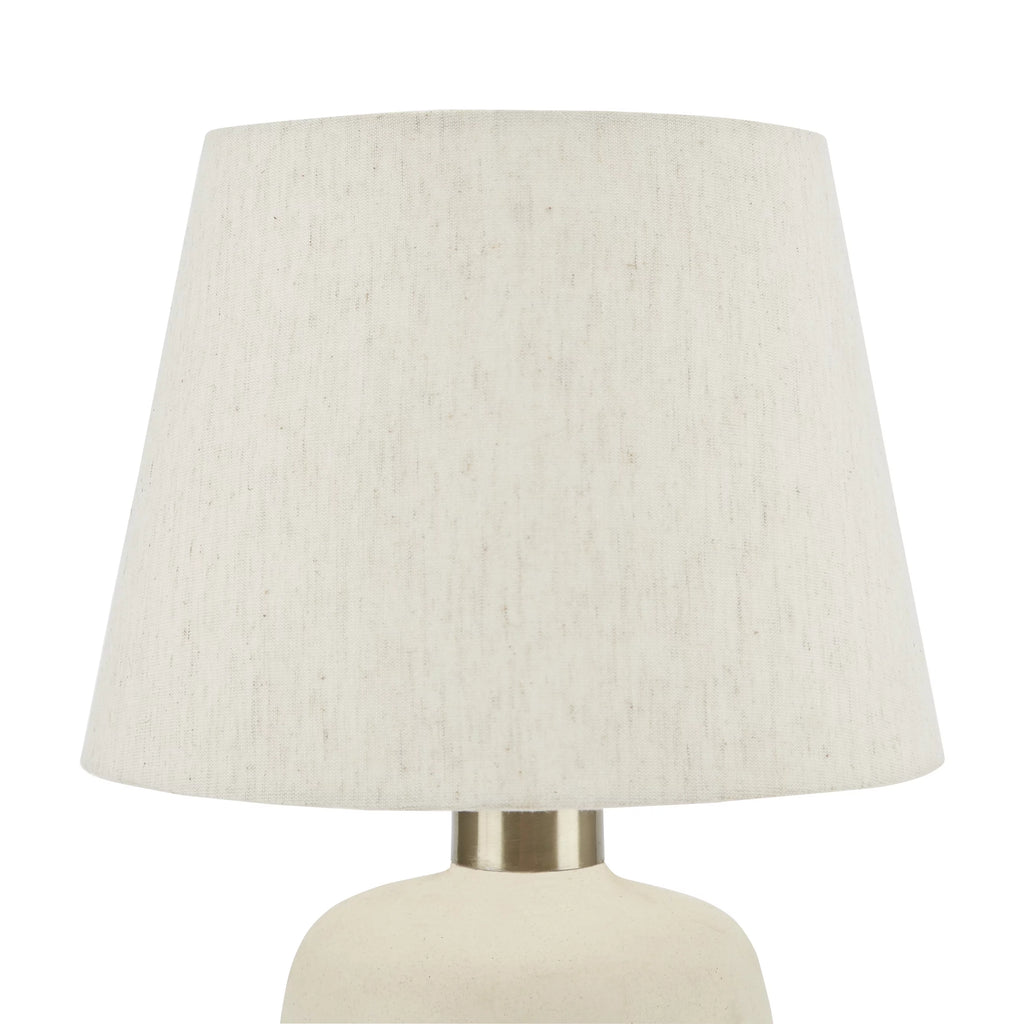 16" Natural Carved Ceramic Accent Table Lamp M697006
