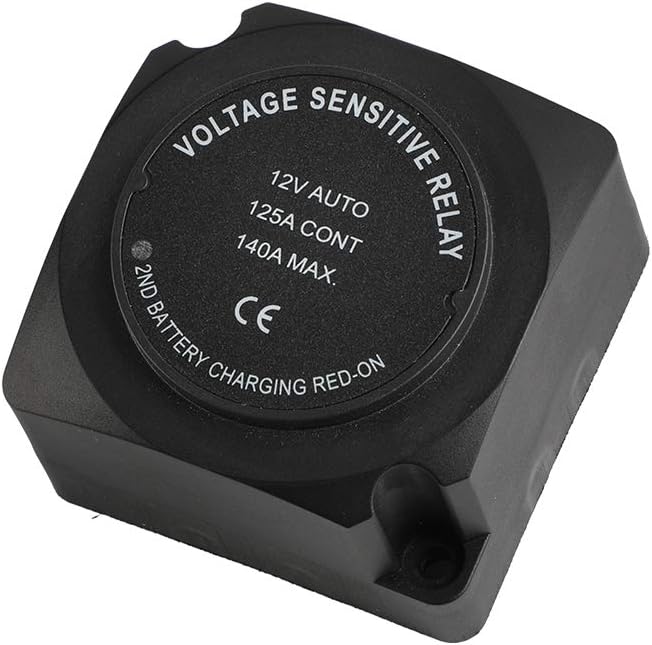 12V 140Amp Voltage Sensitive Relay & Wiring Cable Kit X854590