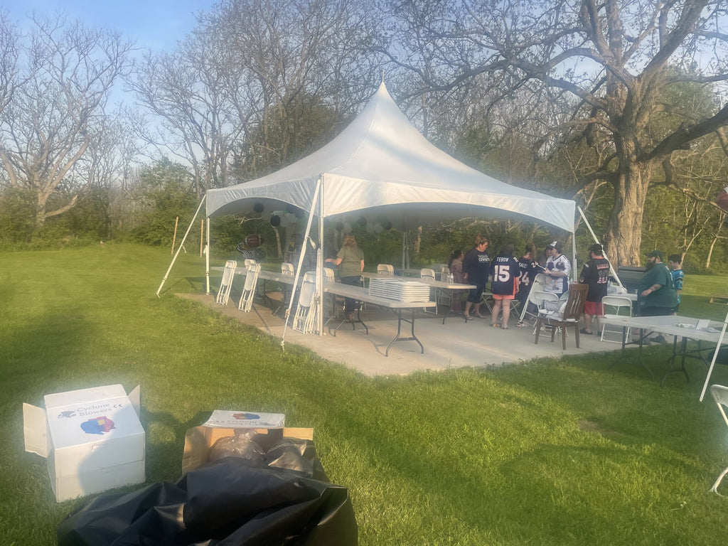White 20 ft x 20 ft Outdoor Canopy Tent T802595