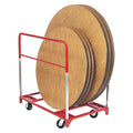 Round Folding Table Mover with 2 Fixed and 2 Swivel 5 in. Phenolic Casters Q173012