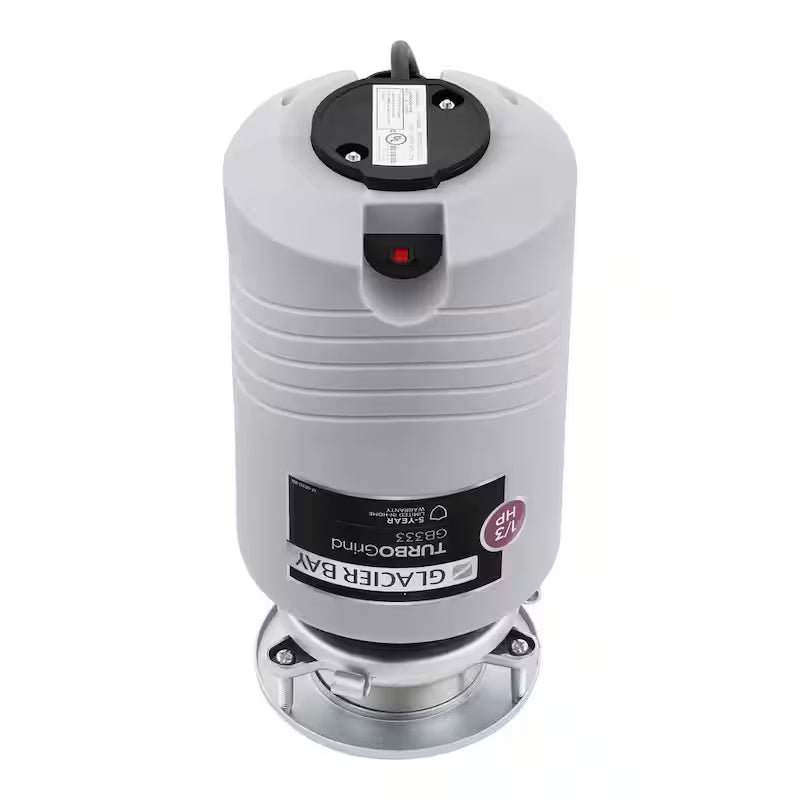 1/3 hp Continuous Feed Garbage Disposal with Power Cord E86806