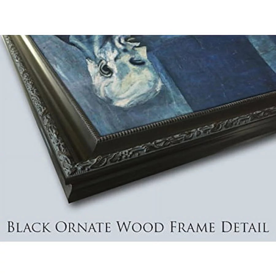 Black Ornate Wood Framed Art Print F68744