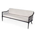 Black Iron Upholstered Outdoor Sofa I7981