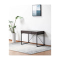 Dark Brown Wood Lift Top Desk with Hidden Storage and Drawer F92422