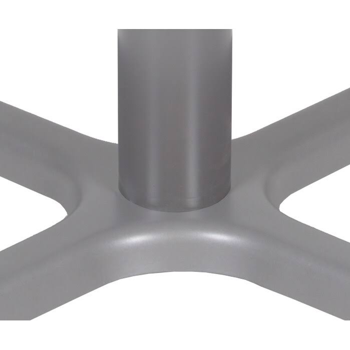 White & Grey Square X-Base Table B525157