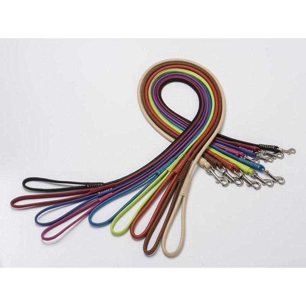 Soft Leather Round Leash L461