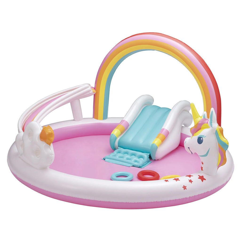 Rainbow Unicorn Kids Splash Pool with Sprinkler P1875