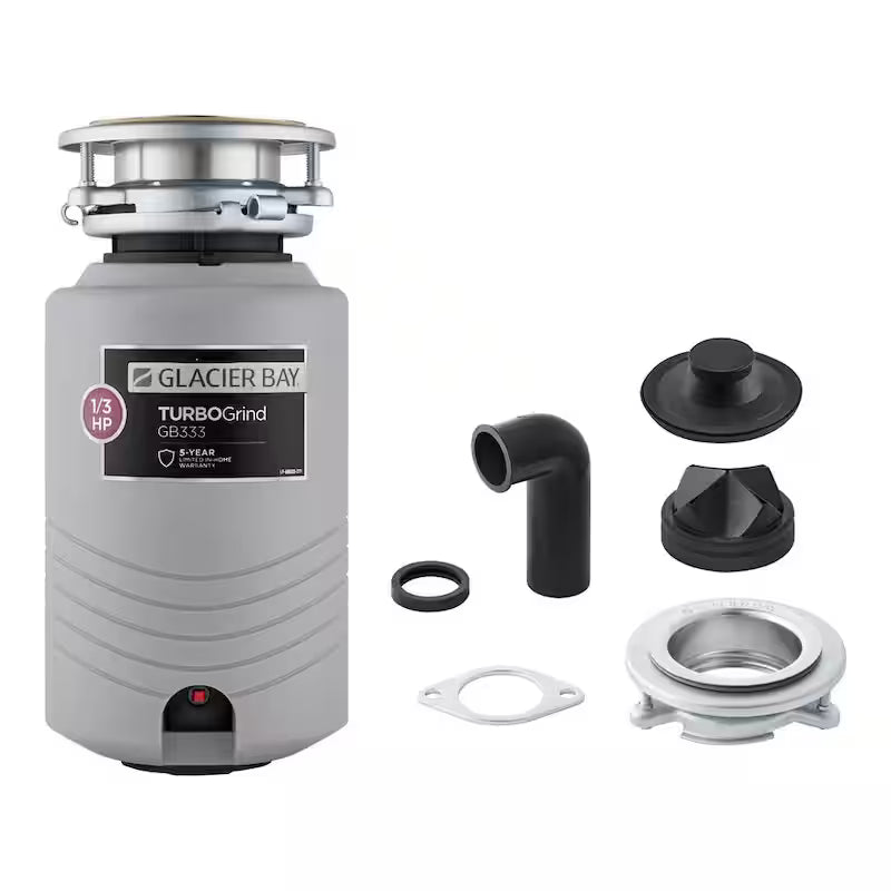 1/3 hp Continuous Feed Garbage Disposal with Power Cord E86806