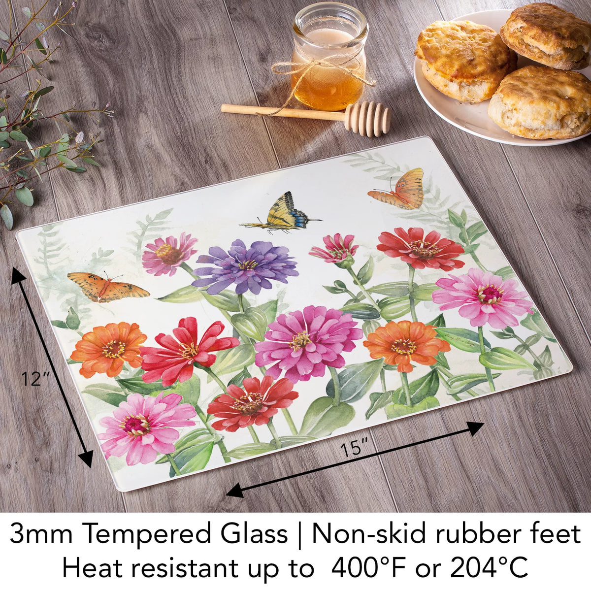Glass Cutting Board 15" by 12" Q79245