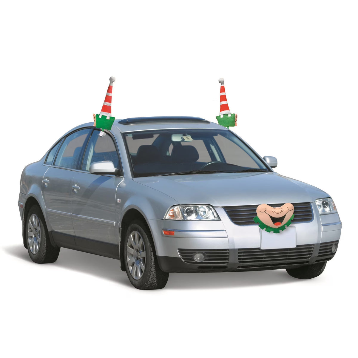 Red and Green Elf Christmas Car Decorating Kit C782