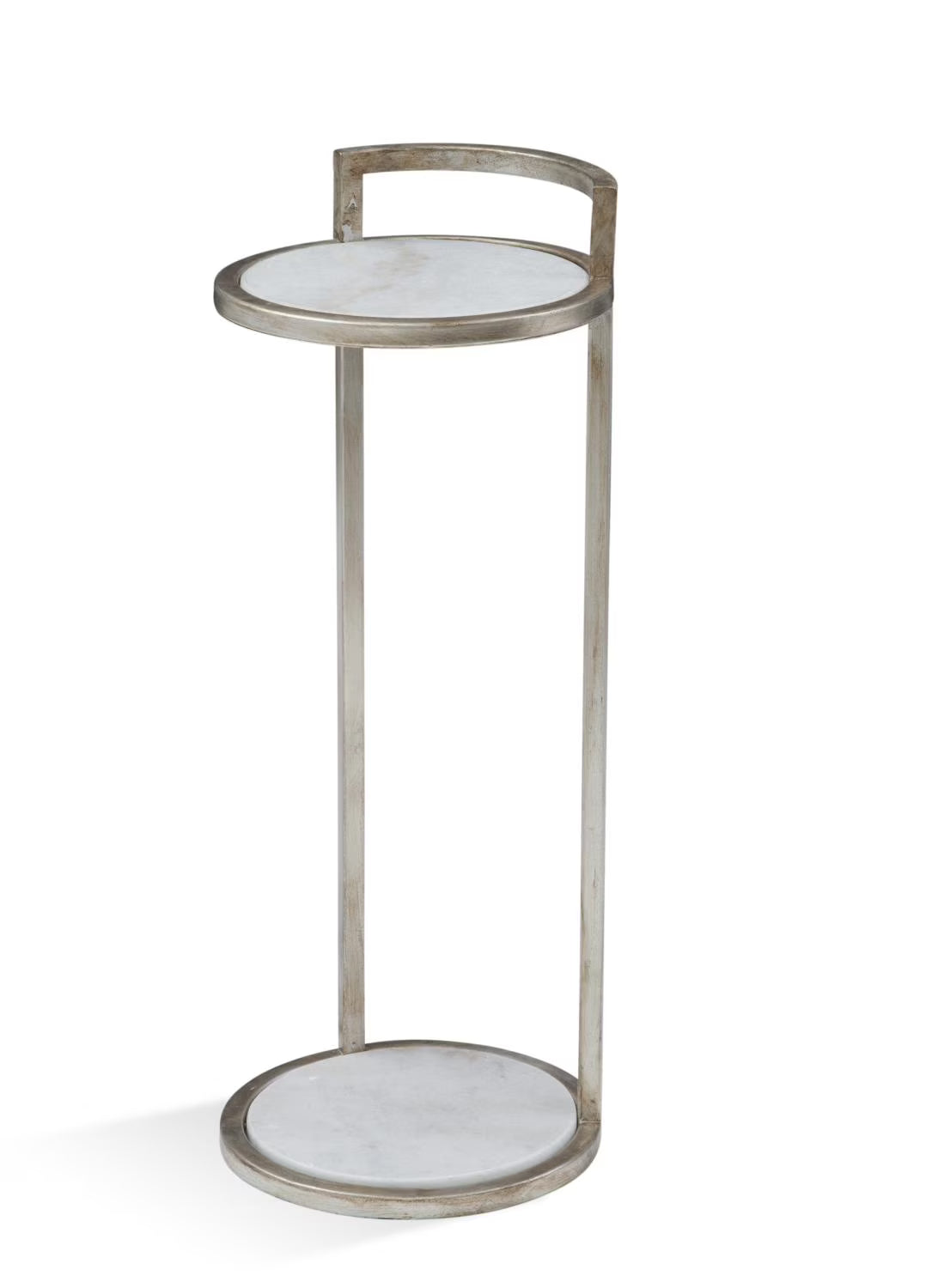 Silver Leaf Marble Scatter Table I5088