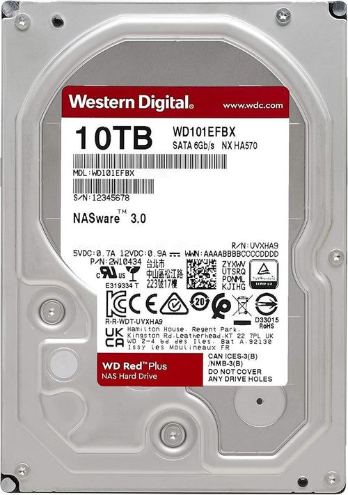 10TB 7200 RPM SATA 6 Gb/s CMR 256 MB Cache 3.5 Internal Hard Drive K43682