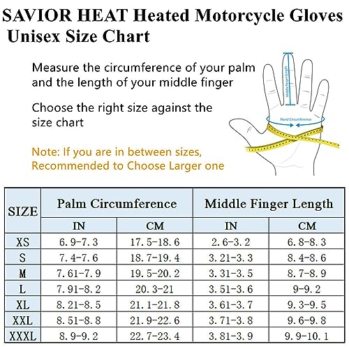 Professional Heated Motorcycle Gloves with 12V Charging Cord W188