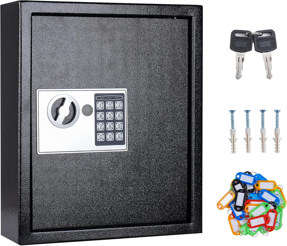 Black Digital Key Cabinet Lock Box with Code B415