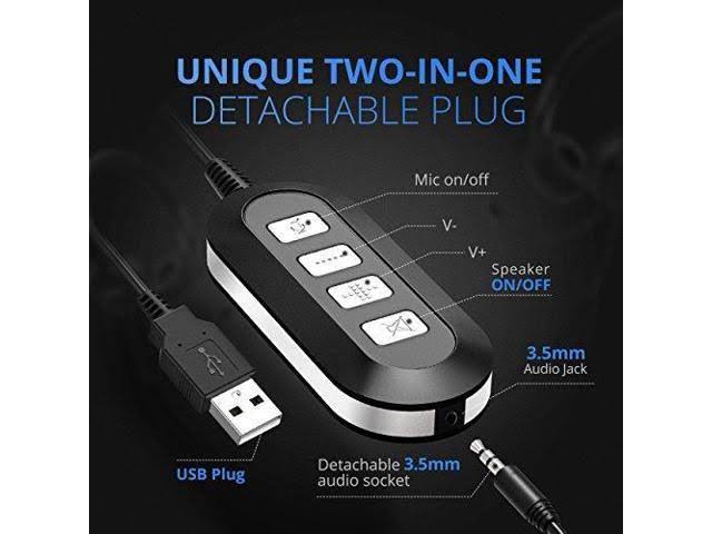 USB Computer Headset with Microphone Noise Cancelling Z8882