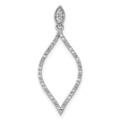 14k White Gold 1/4ct. Diamond Pendant A712