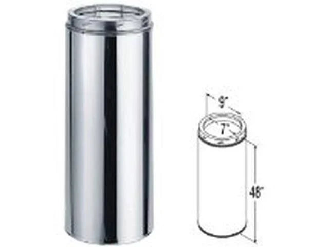 7-Inch x 48-Inch Galvalume Chimney Pipe G74916