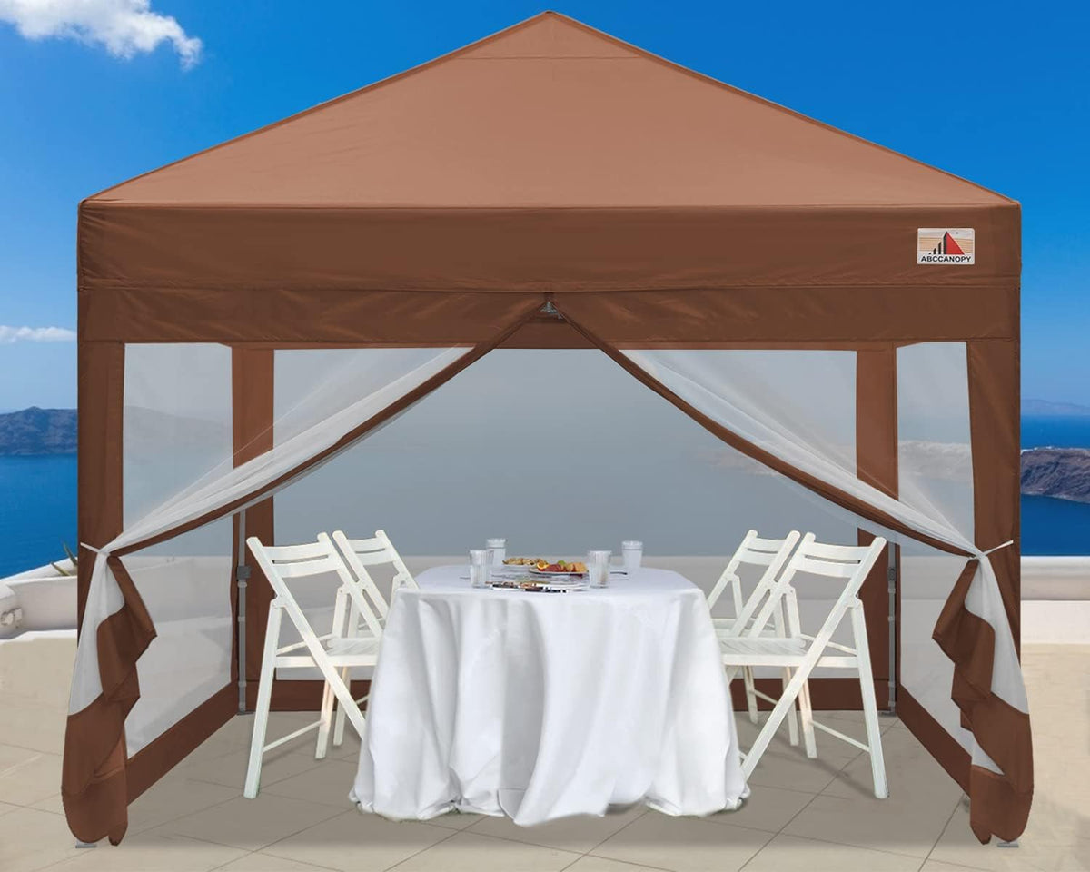 10x10 Pop Up Canopy Tent with Netting Walls H19419