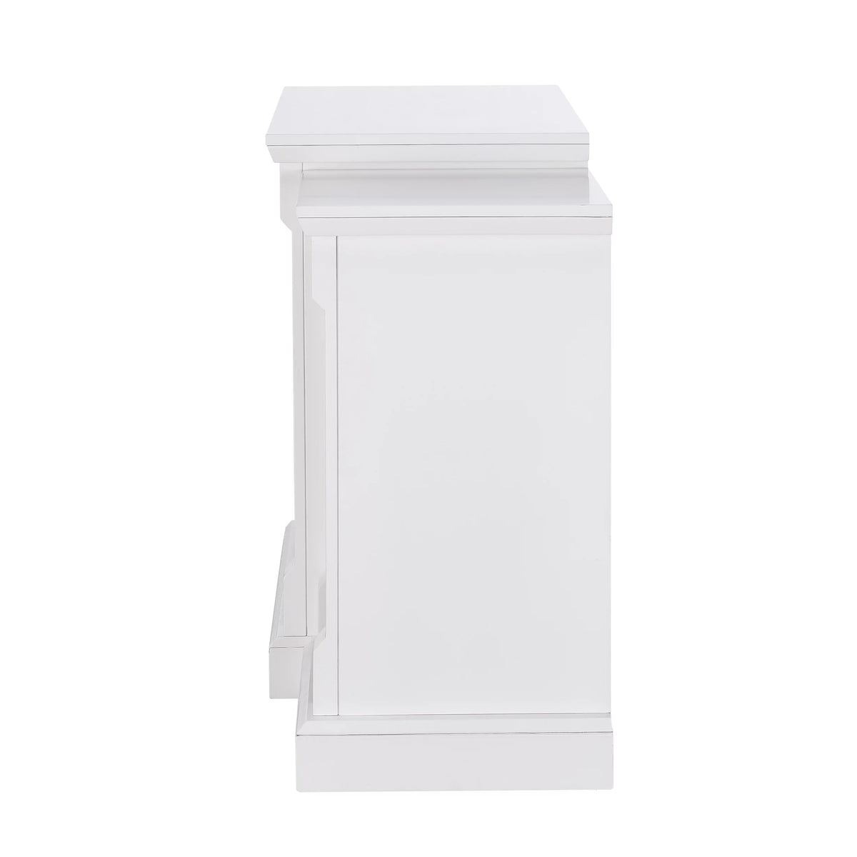 White Electric Fireplace with Bookcases E25785