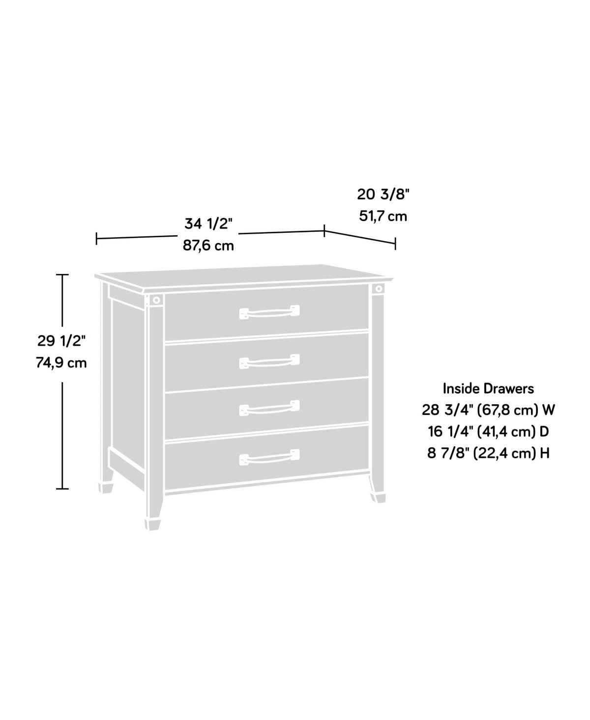 Washington Cherry Lateral File Cabinet C654898