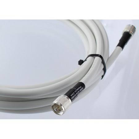 VHF AIS Coaxial Antenna Cable with Silver Teflon PL-259, 35 ft P51313