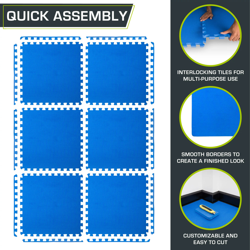 Extra Thick Puzzle Exercise Mat EVA Foam Tiles S880040