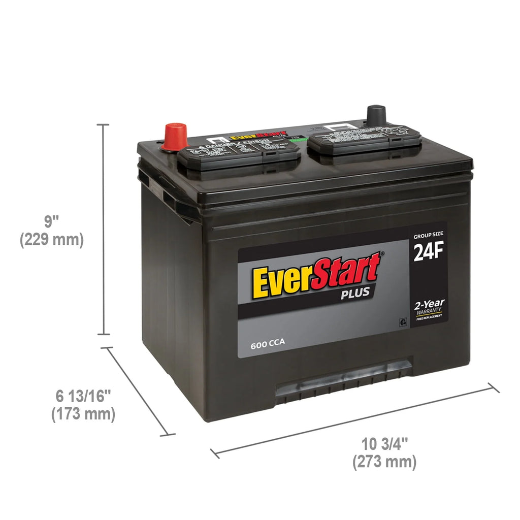 Lead Acid Automotive Battery Group Size 24F 12 Volt 600 CCA C882415
