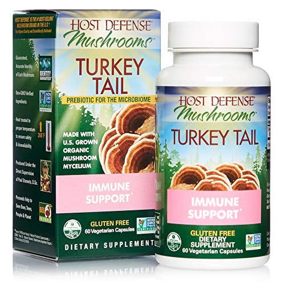 Turkey Tail 60 Capsules USDA Organic Mushroom Supplement M9536