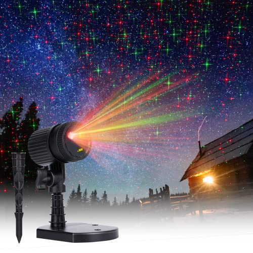 Red and Green Starry Projection Light W2537