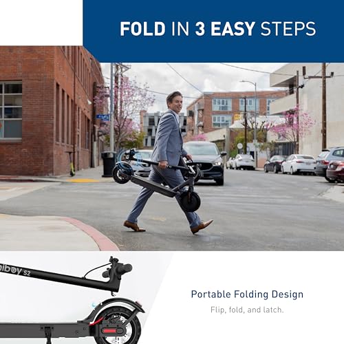 Electric Scooter, 350-500W Motor, 8.5"-10" Solid Tires, 17-40.4 Miles Range, 19 Mph Folding L478868