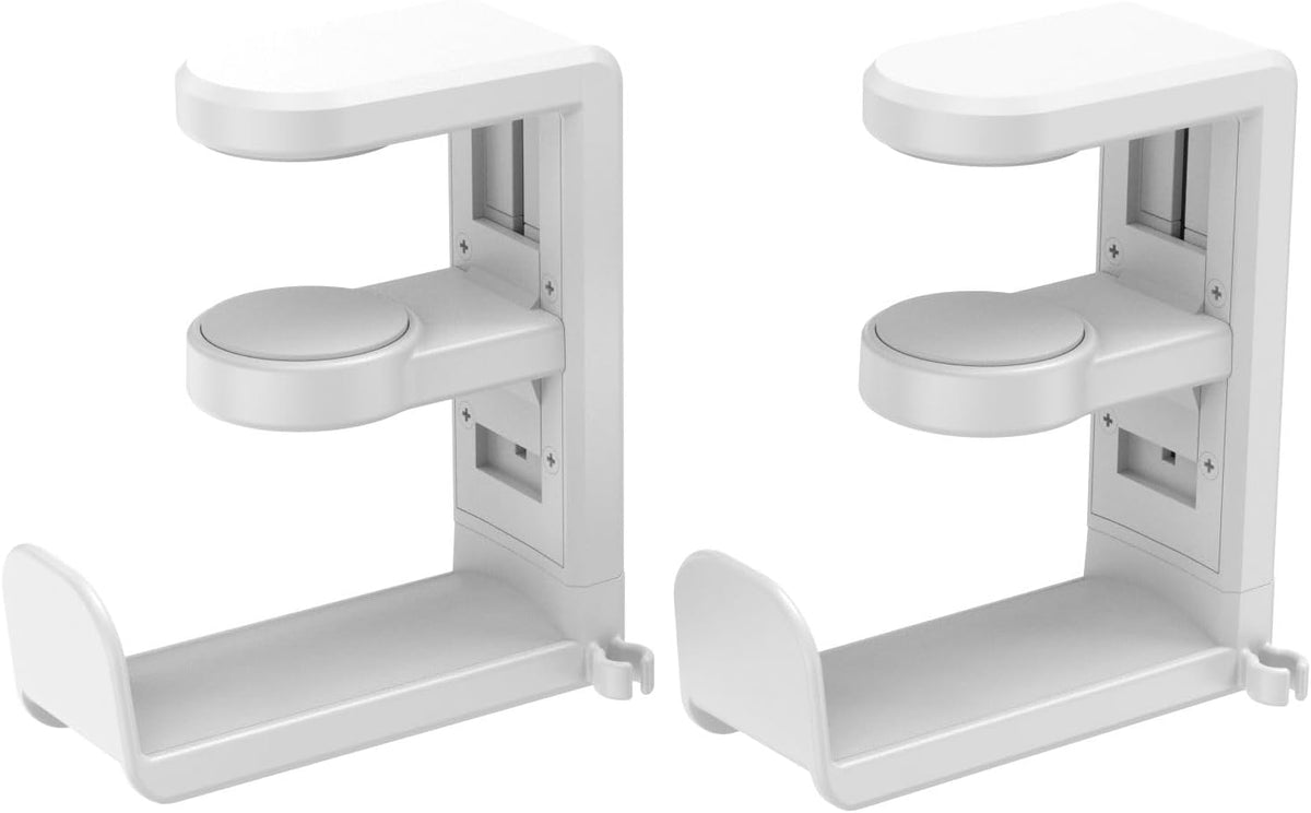 White Rotating Headphone Stand with 360 Degree Swivel I5402
