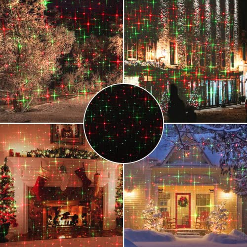 Red and Green Starry Projection Light W2537