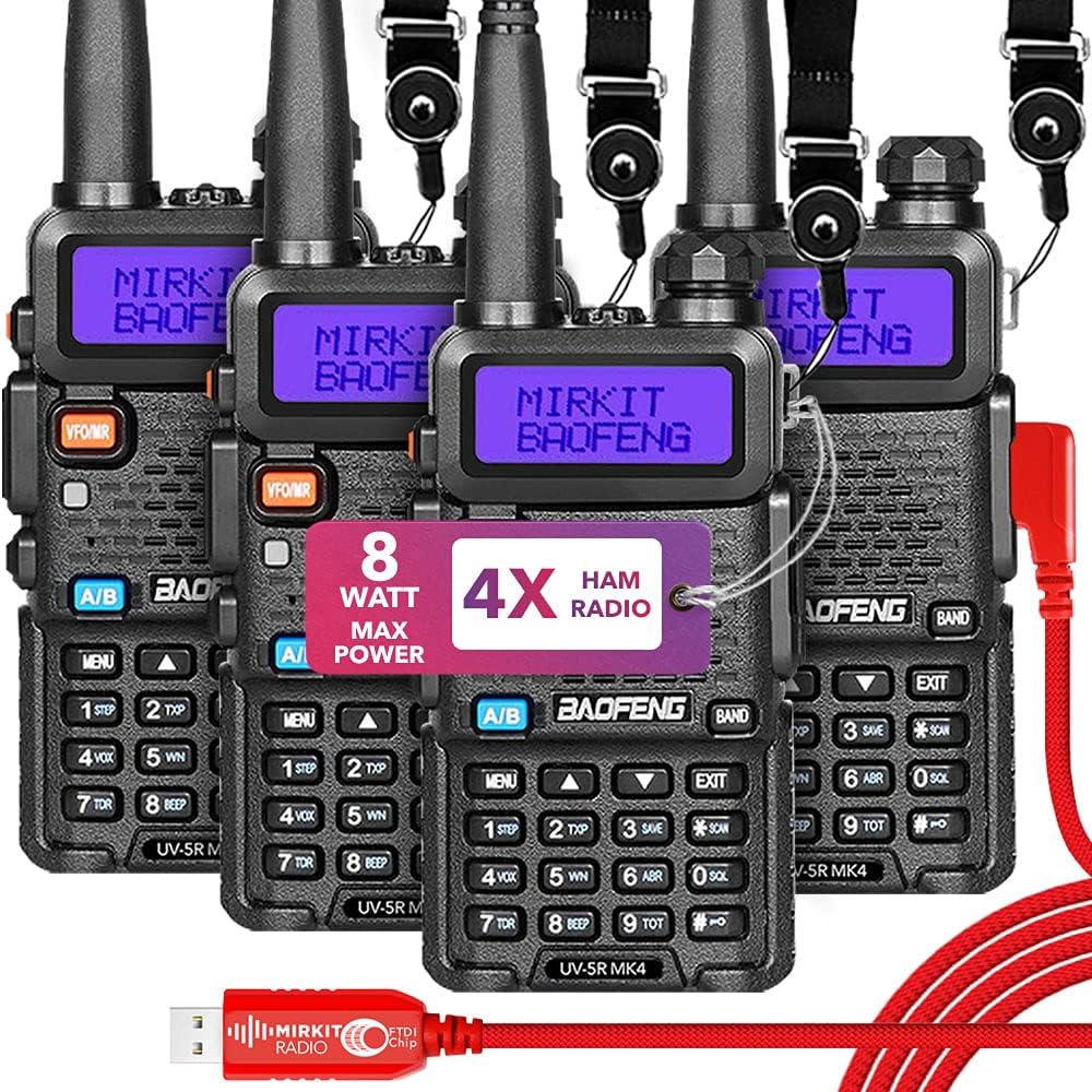 Handheld Ham Radio Starter Kit 8 Watt with 3800 mAh H51001