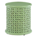 Green Wood Hand Carved Side Table X616241