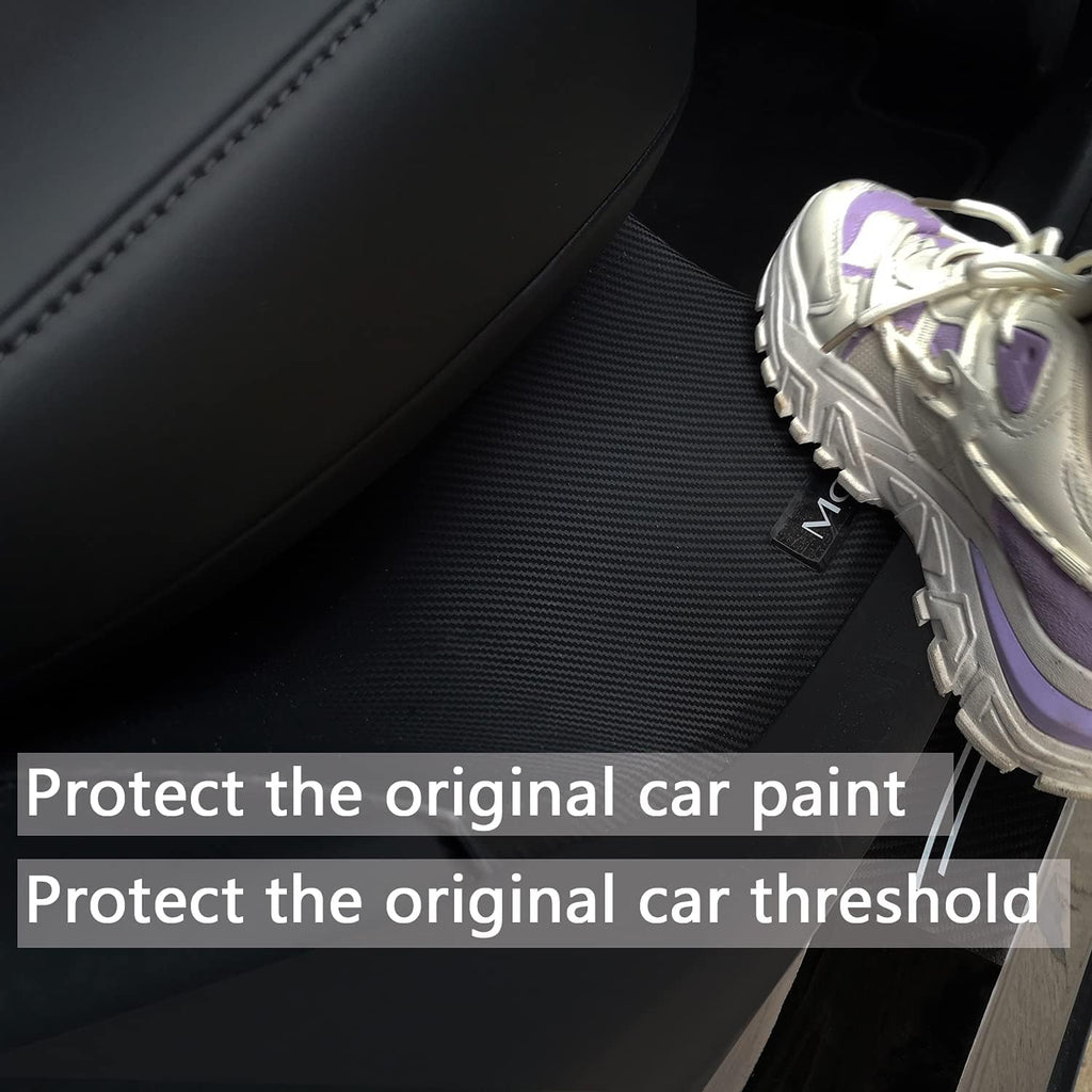 Matte Carbon Fiber ABS Door Sill Protector Set V251