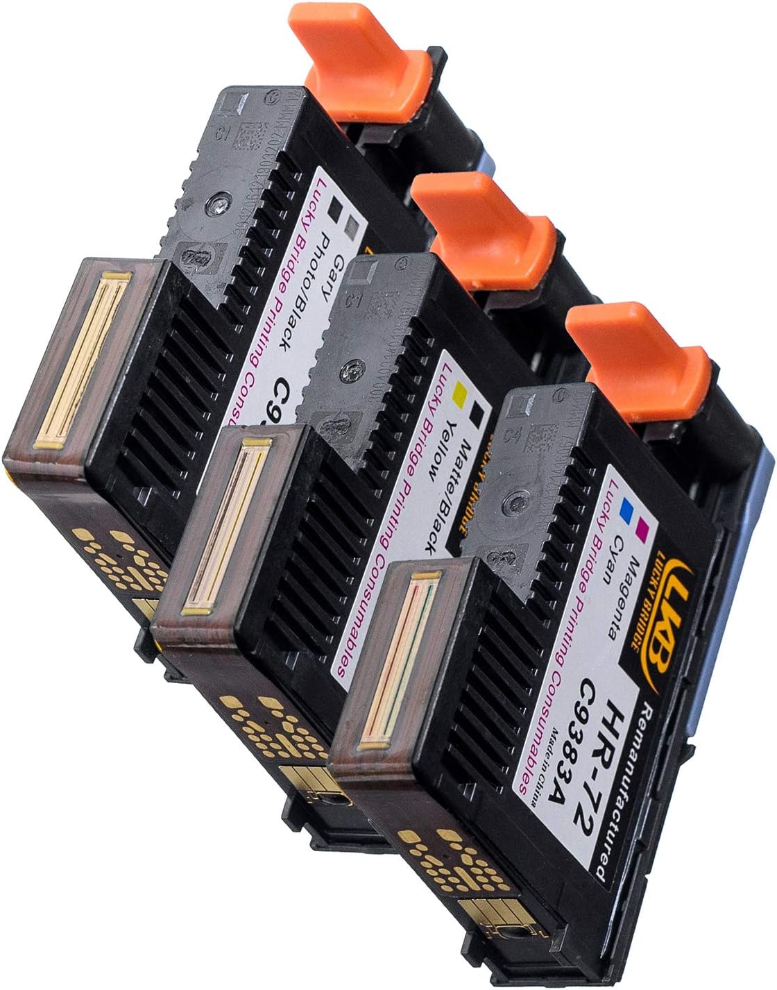 Remanufactured HP72 Printheads Replacement for HP Designjet Printers, 1 Set 3PK, Pack of 2 M771927