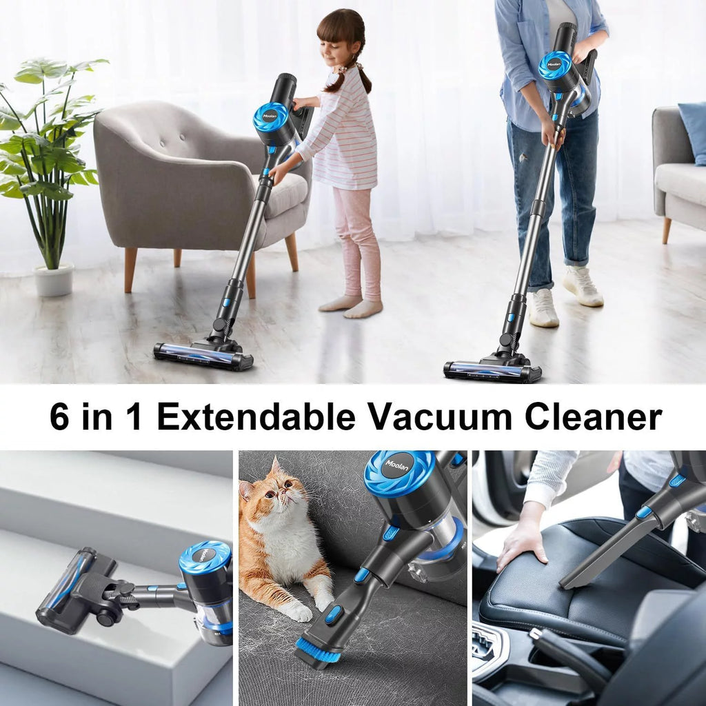 Cordless Stick Vacuum Cleaner with LED Headlights S856