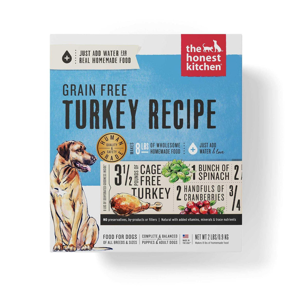 Dehydrated Grain Free Turkey Dog Food K5024