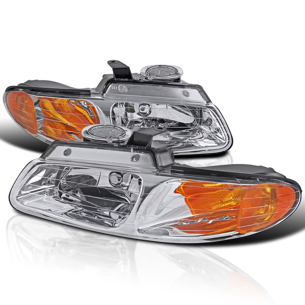 Chrome Headlights L+R Pair Assembly F39621