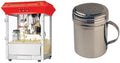 Antique Style Popcorn Popper Machine, 8-Ounce and Stainless Steel Dredges 10-Ounce Bundle C709542
