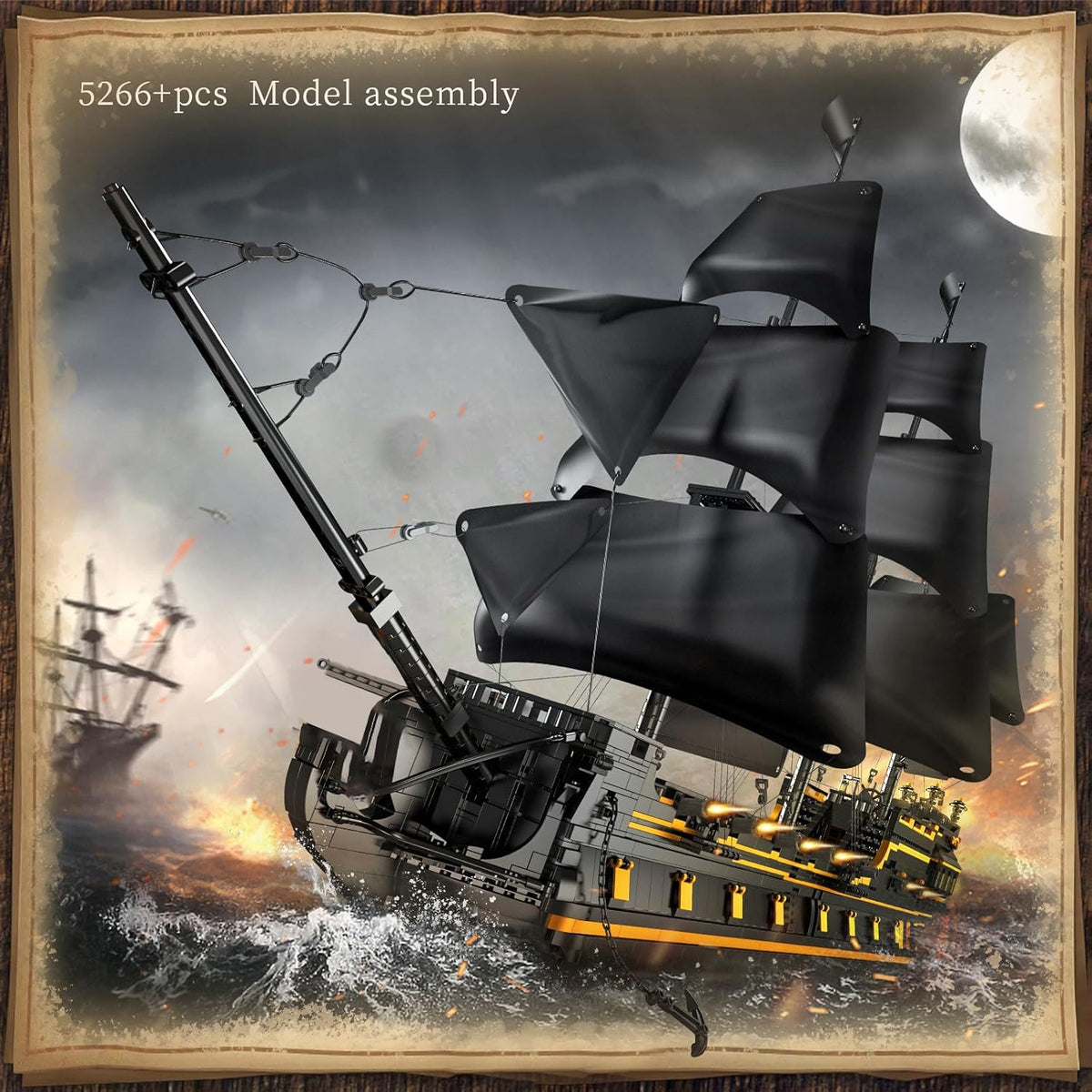 Black Pearl Sailboat Building Blocks (4794 Pieces) L8196