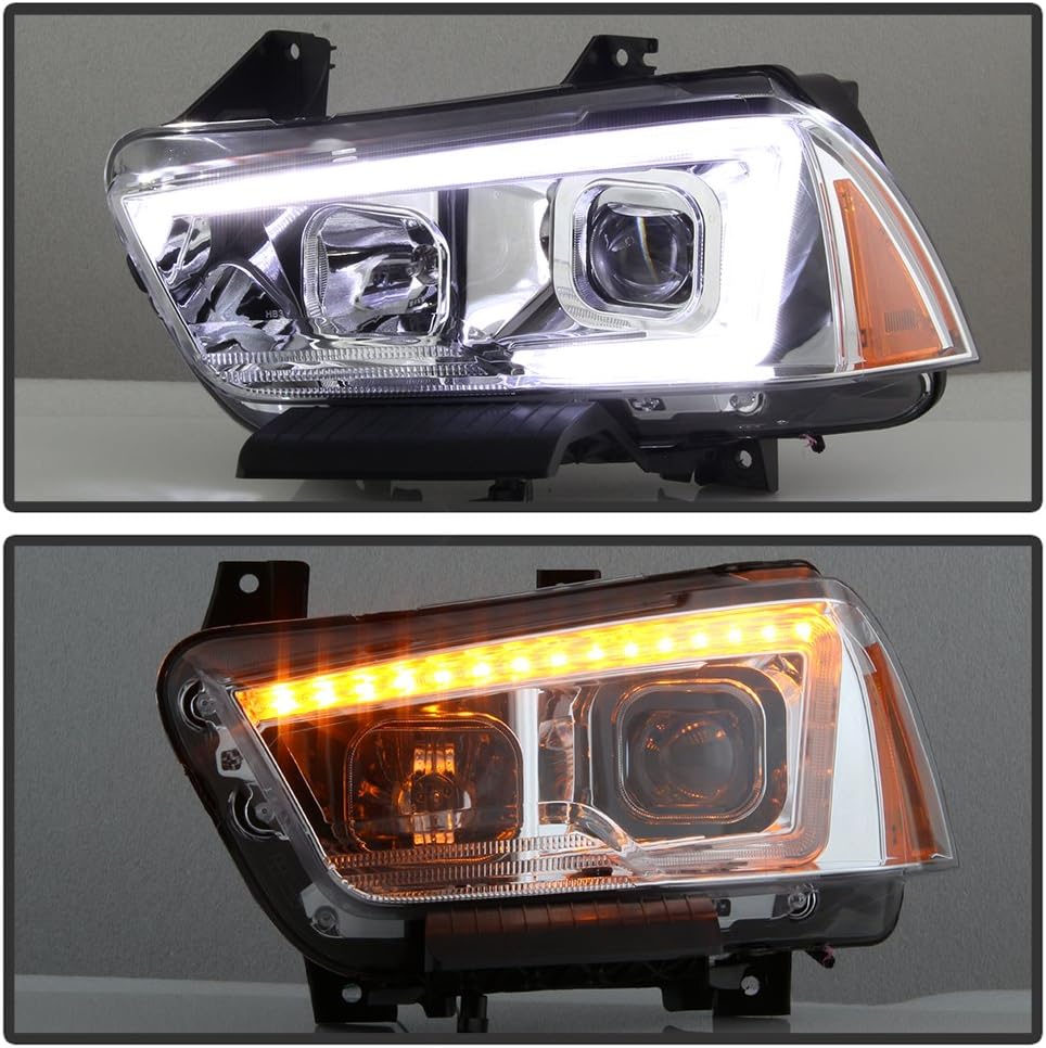 Chrome Projector Headlights Set L7259