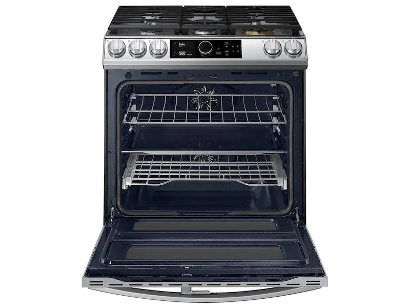 30" Wide 6.3 Cu. Ft. Slide-In Dual Fuel Range - Stainless Steel P4035